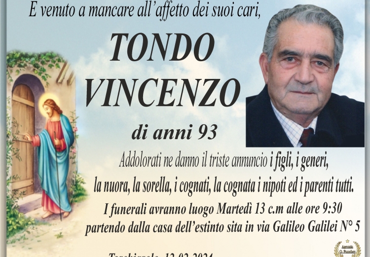 Annuncio TONDO VINCENZO